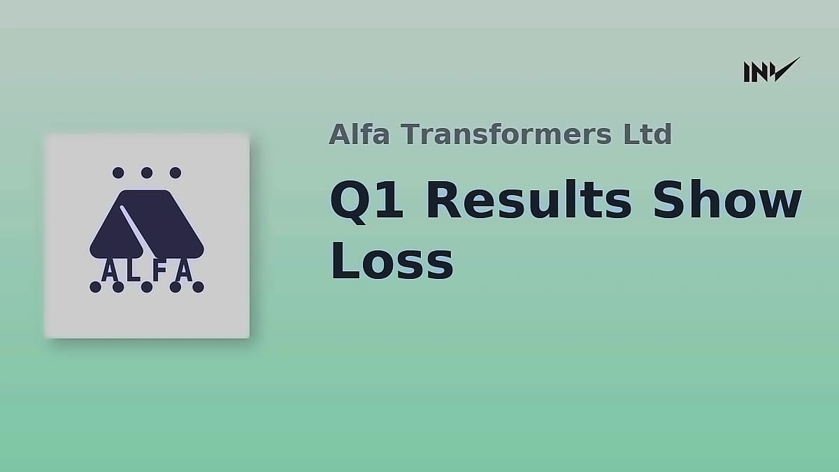 Alfa Transformers posts ₹66.17 lakh net loss in Q1 FY27