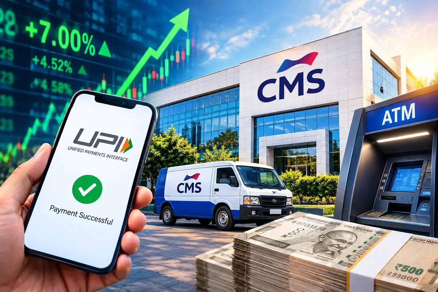 CMS Info Systems shares jump 7% on new UPI MDR policy
