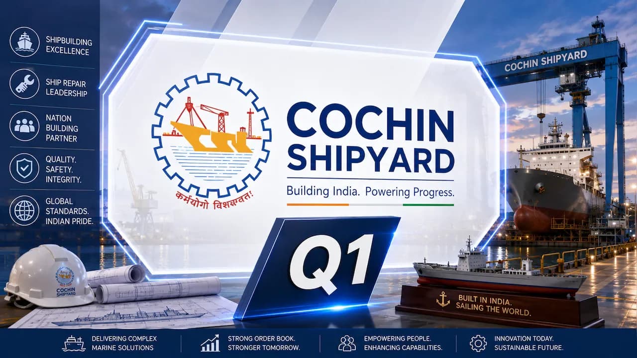 Cochin Shipyard Q1 Results: Net profit drops 19.4% to ₹151.5 crore