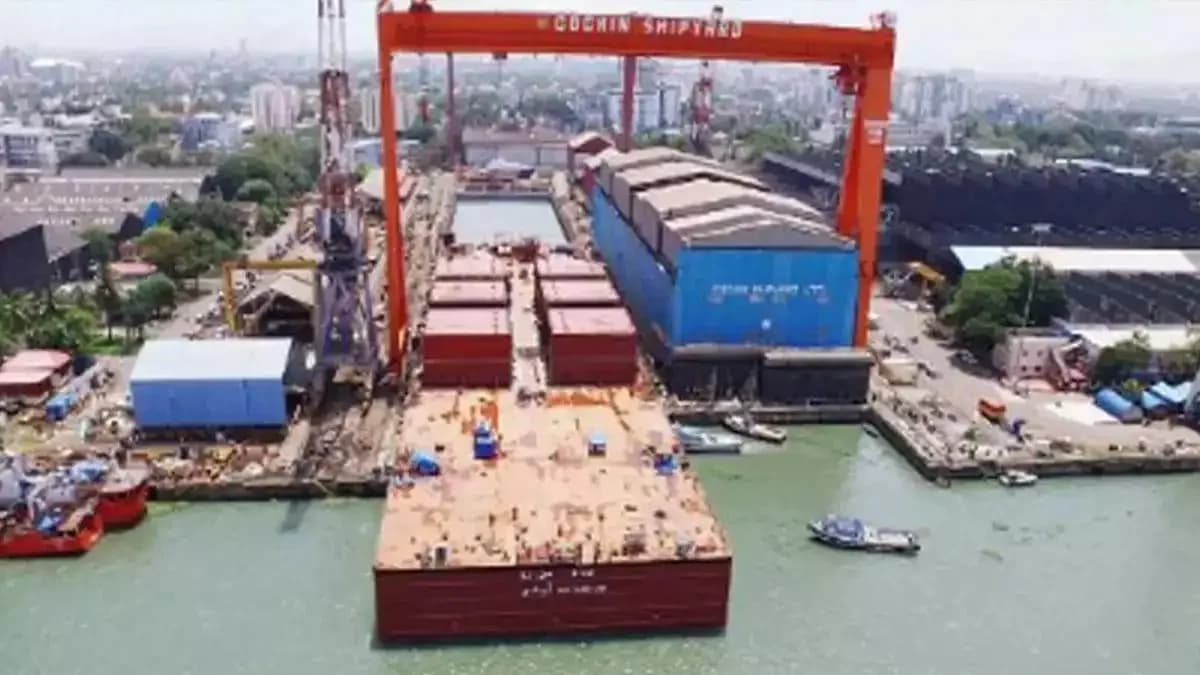 Cochin Shipyard shares fall 7.5% on Q4 revenue drop, high valuations