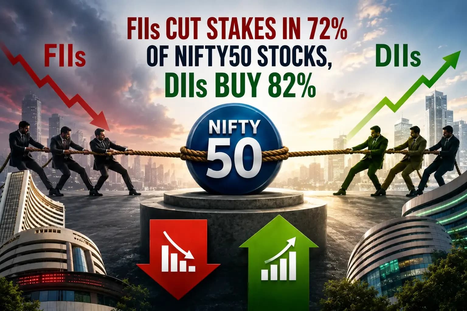 DII Holdings Hit Record 21% in Nifty 500 as Banking Sector Rotation Continues
