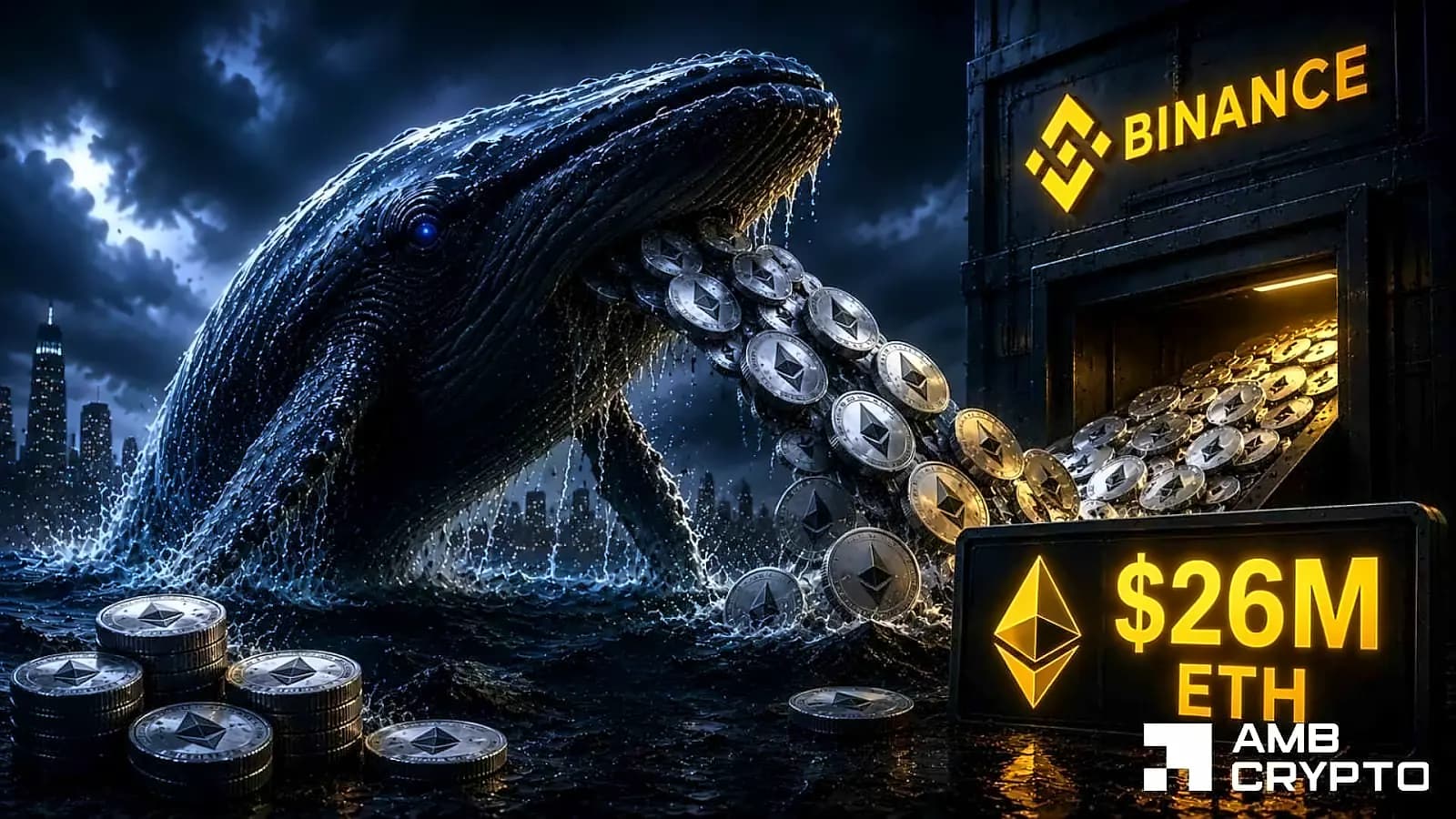 Ethereum Whale Moves $26M as Price Holds $1,600 Support