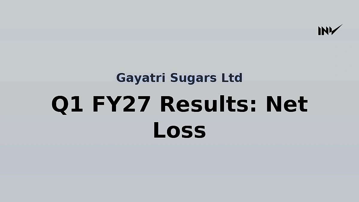 Gayatri Sugars posts ₹19.09 cr net loss in Q1 FY27