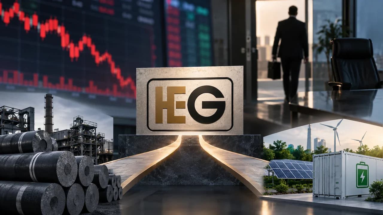 HEG Stock Falls 5% as Salil Bawa Exits Post-Demerger