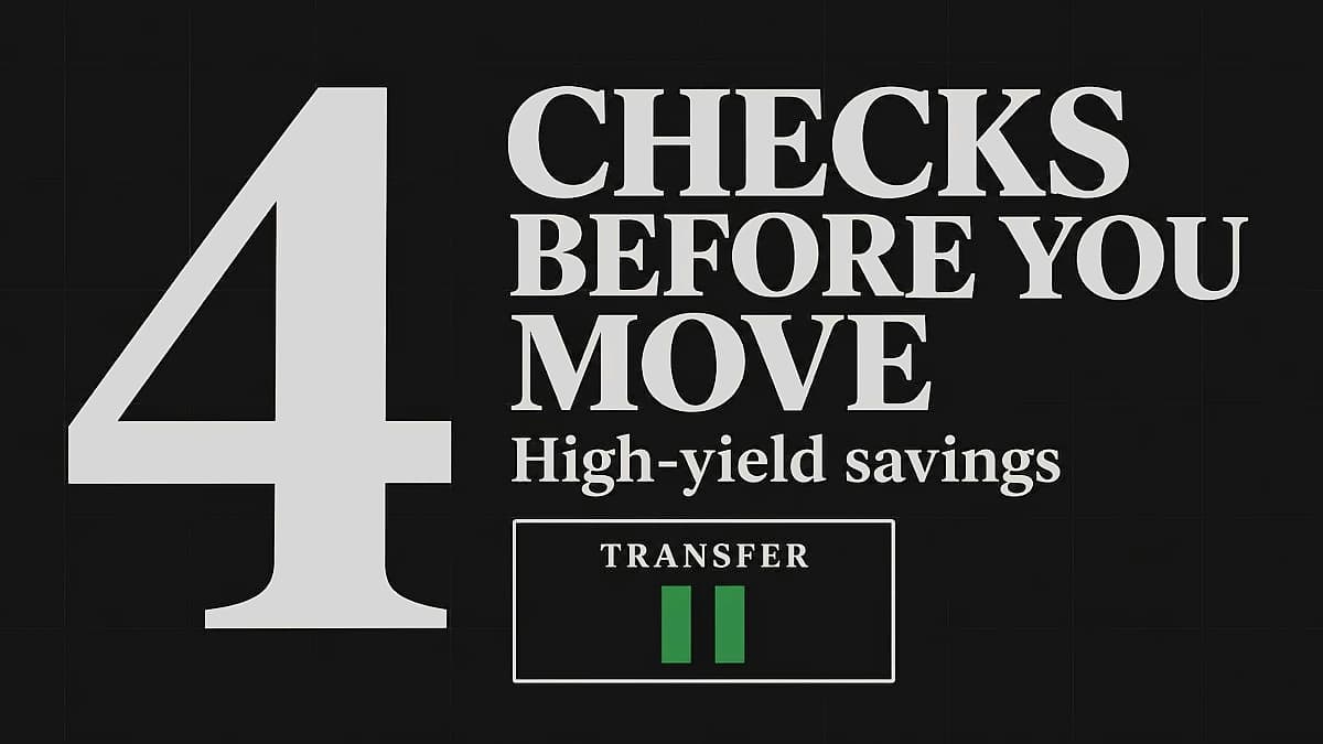 High-Yield Savings Accounts: 4 Safety Checks in India