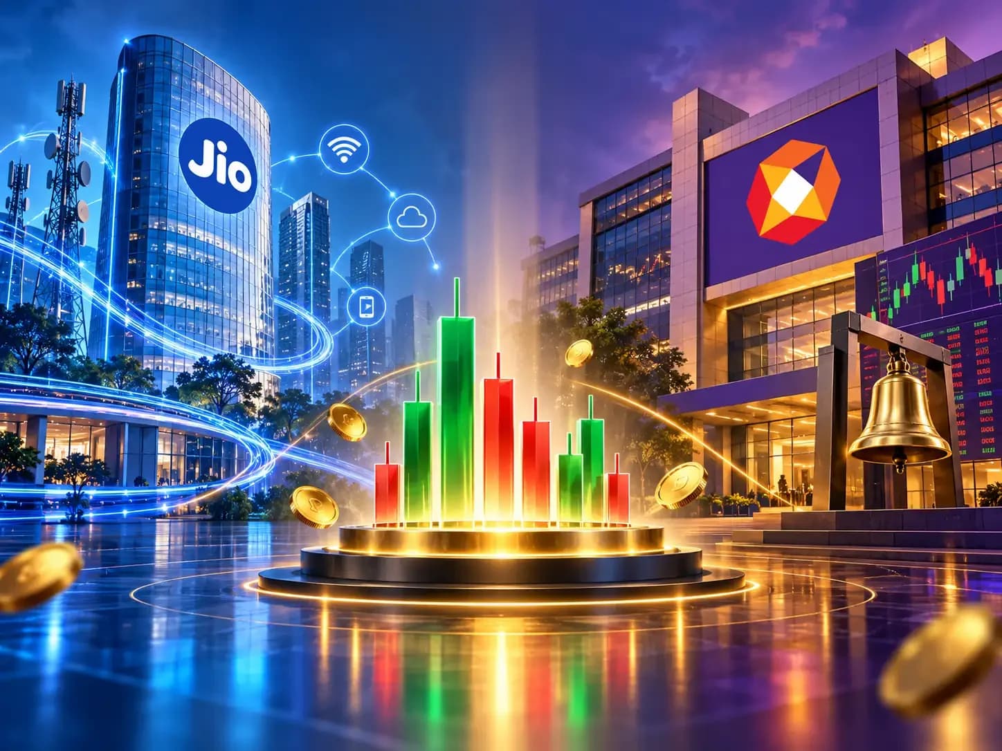 Jio, NSE IPOs face mixed listing performance history