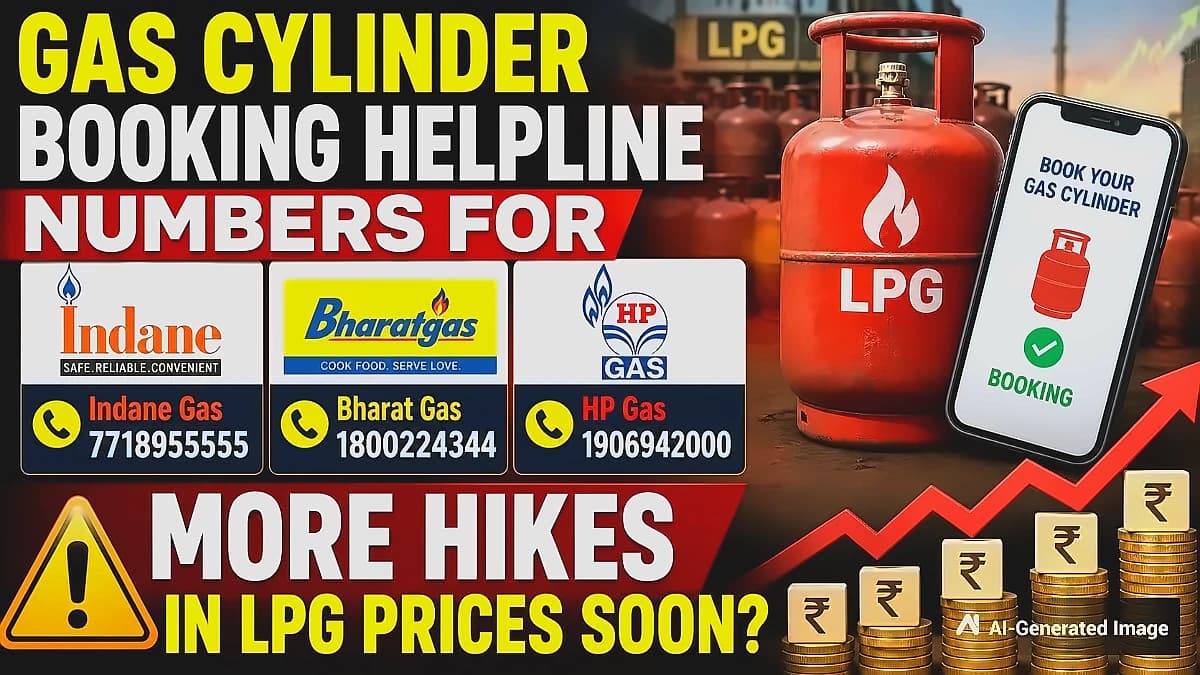 LPG Prices May Rise ₹40-50 as Oil Companies Face ₹80,000 Crore Losses