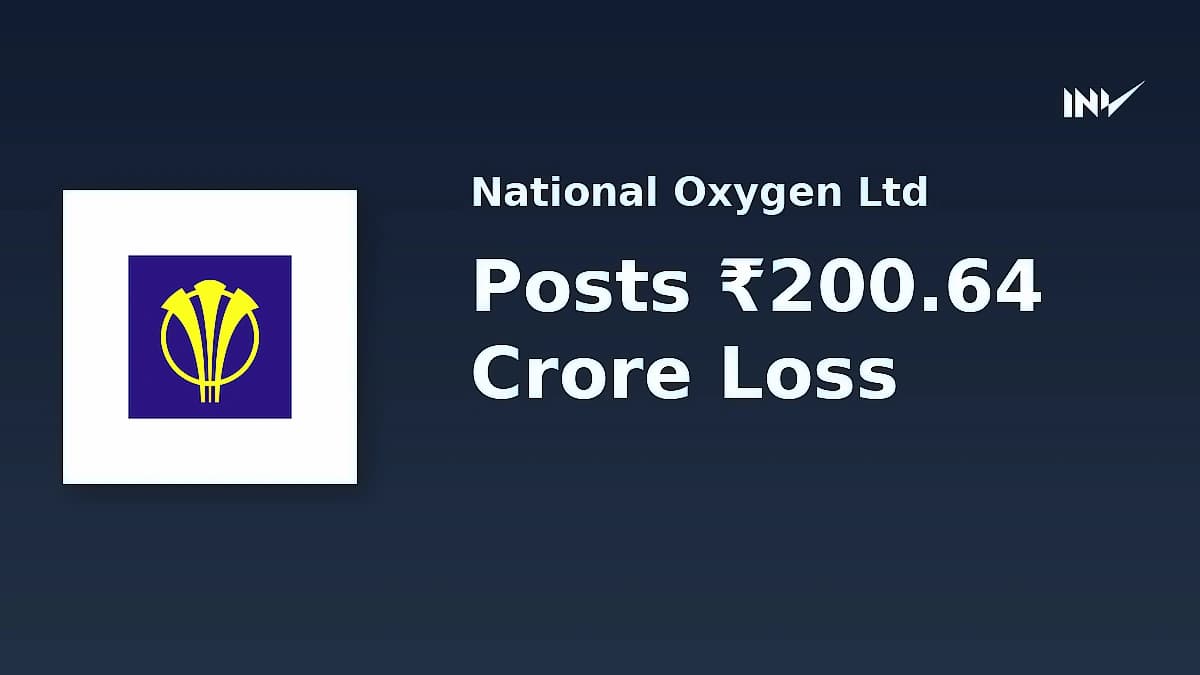 National Oxygen posts ₹2.01 cr net loss in Q1 FY27 on plant shutdown