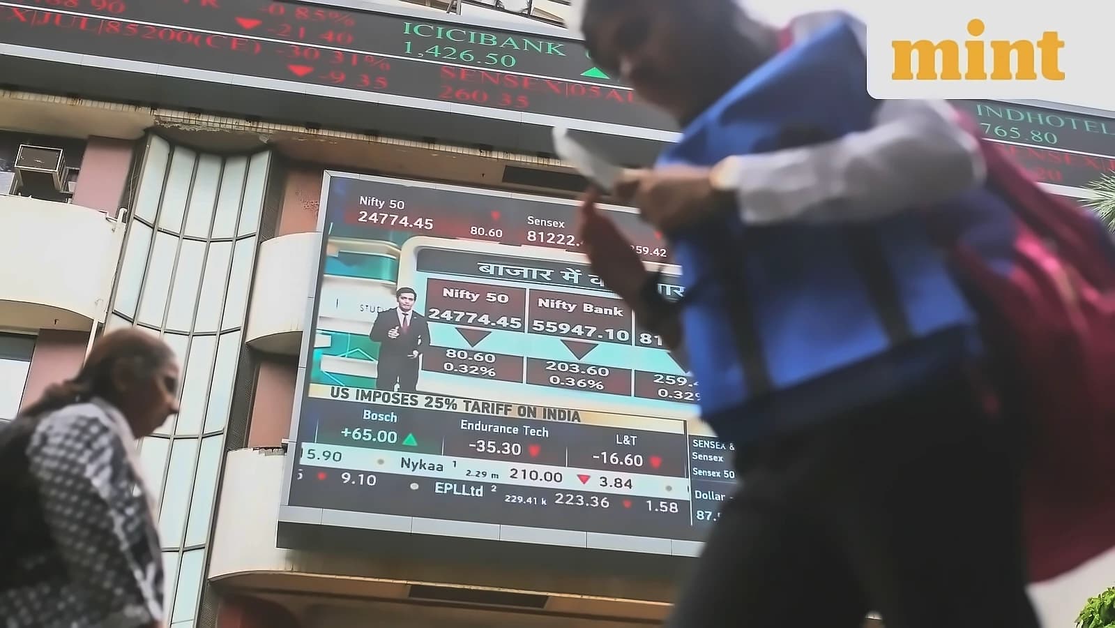 Nifty 50 Gains 0.17% as Rupee Hits Record Low at 96.82