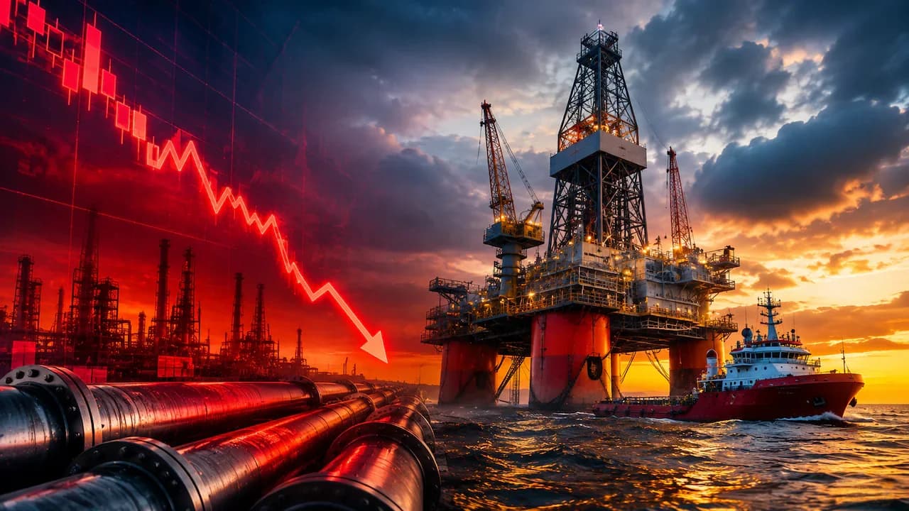 Oil & Gas Ancillary Stocks Drop Up to 9.5% as Crude Hits 7-Day High