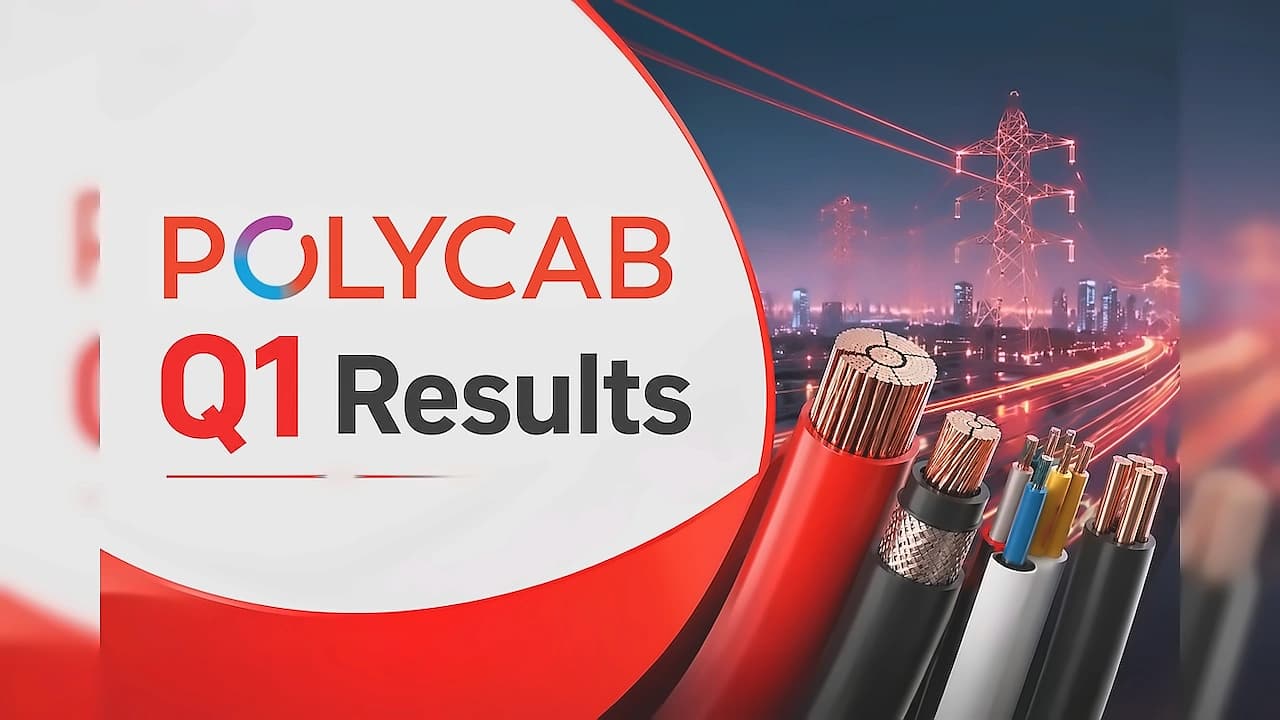 Polycab Q1 FY27 Results: Revenue jumps 39% to ₹8,210 cr, stock falls 4%