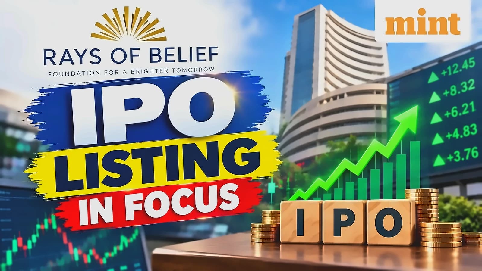 Rays of Belief shares list flat at ₹239 debut despite 108x subscription
