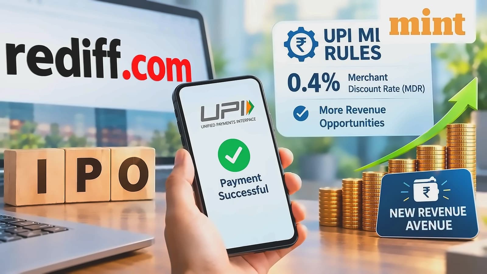 Rediff.com IPO to benefit from new UPI MDR rules amid regulatory scrutiny