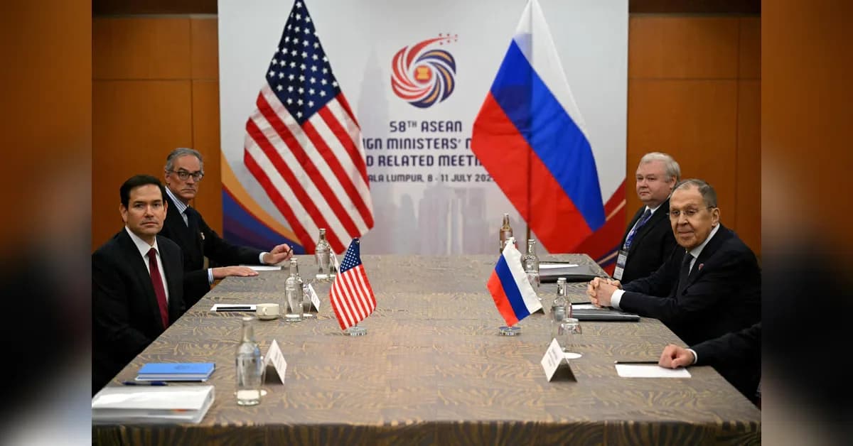 Rubio, Lavrov discuss Ukraine war, Iran situation