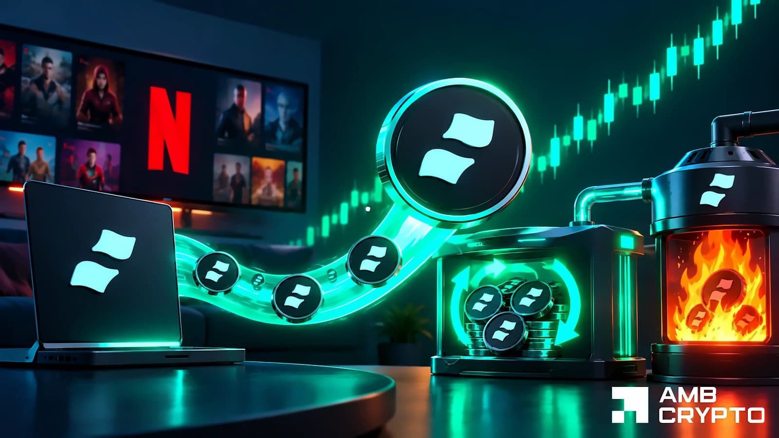 STONK crypto surges 18% after Netflix pairing launch