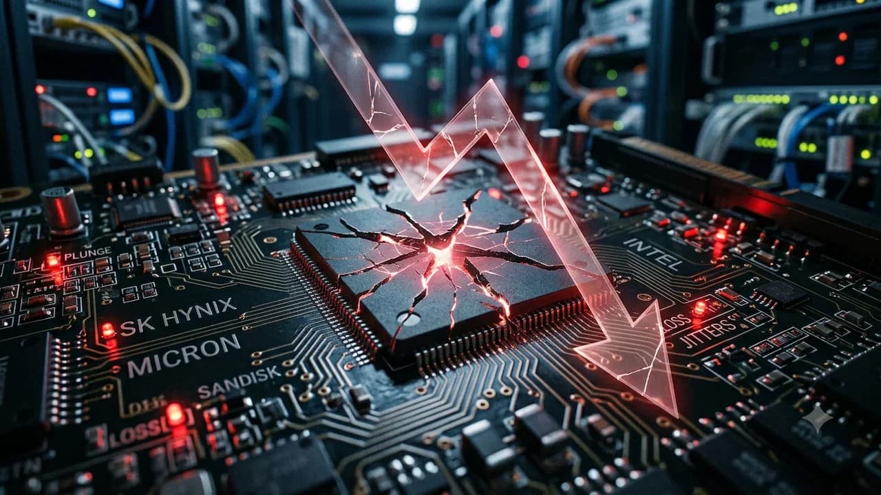 US Chip Stocks Fall Despite Tech Rebound on NAND Competition Concerns