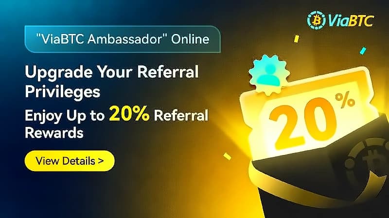 ViaBTC Launches Lifetime Referral Program for Miners
