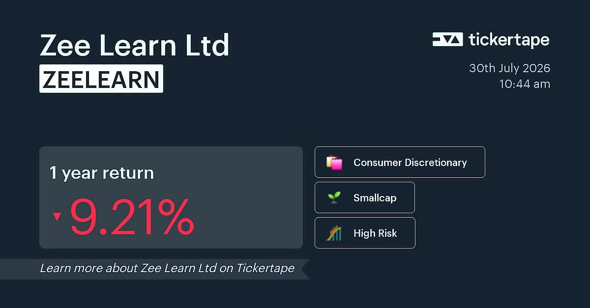 Zee Learn Q1 profit surges 343% to ₹8.42 crore