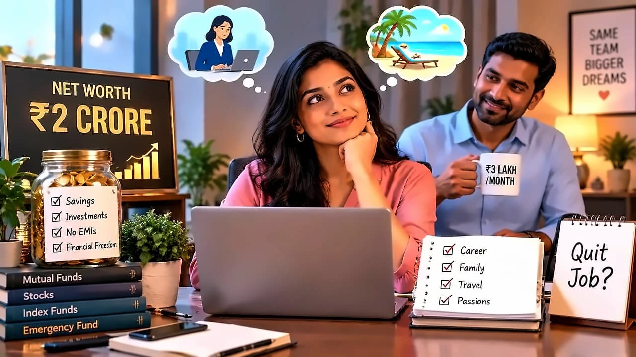 28-year-old woman with ₹2 crore net worth considers quitting job