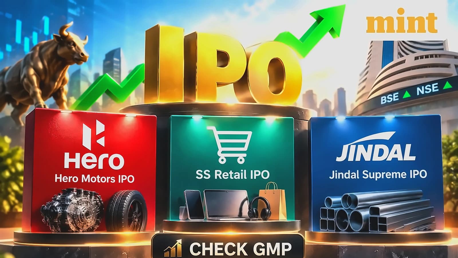 3 IPOs Close Today: Hero Motors, SS Retail, Jindal Supreme