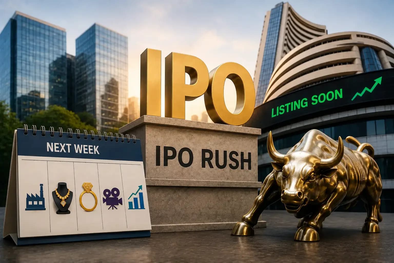 Six IPOs to raise ₹5,600 cr this week; Horizon leads with ₹2.6k cr issue