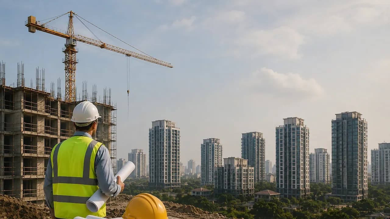 Real Estate leads services growth at 24.7% in June 2026