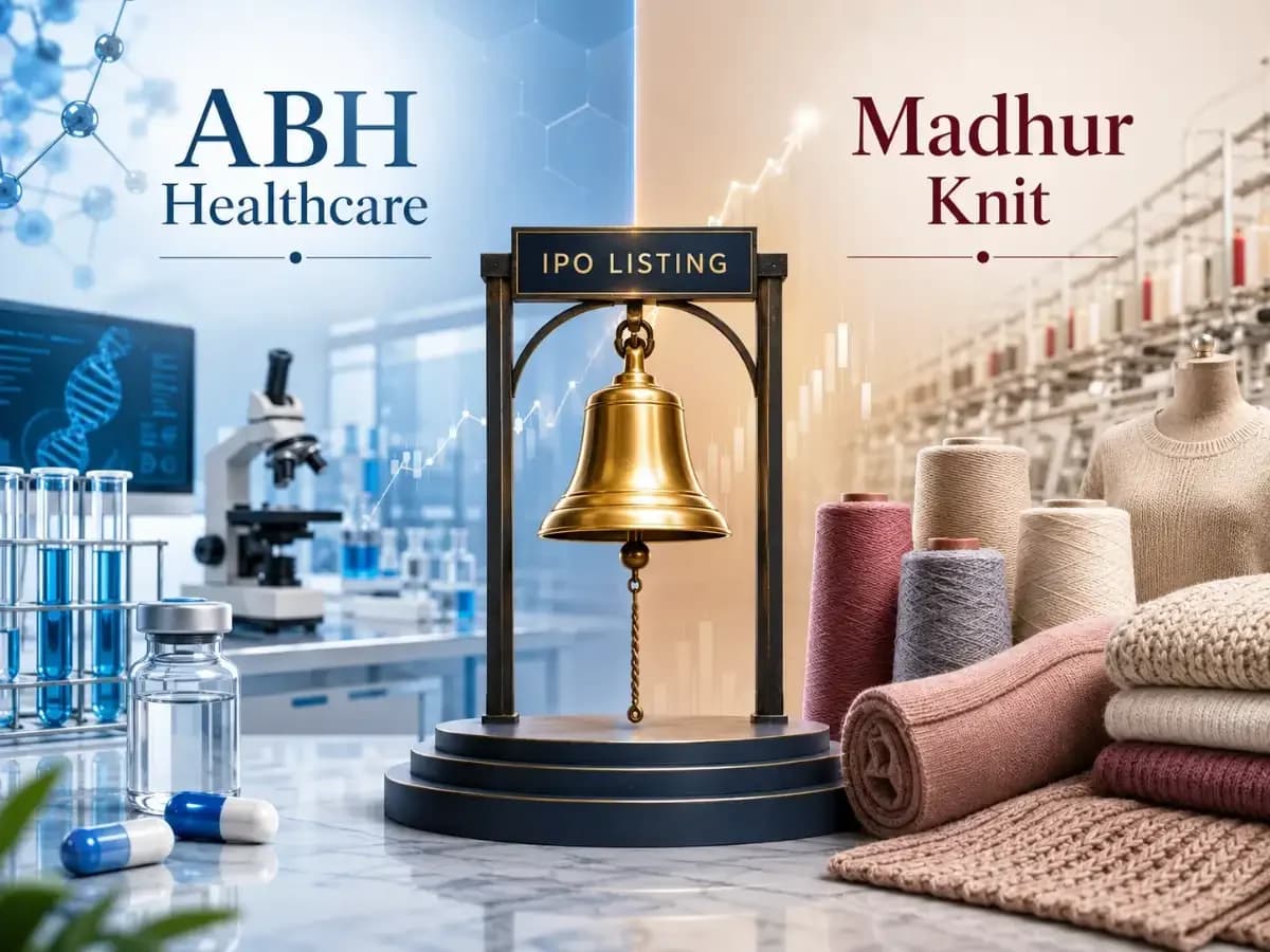 ABH Healthcare, Madhur Knit IPOs debut today on NSE SME