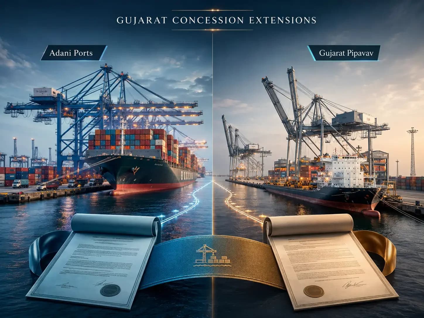 Adani Ports, Gujarat Pipavav stocks rise on Gujarat concession extension