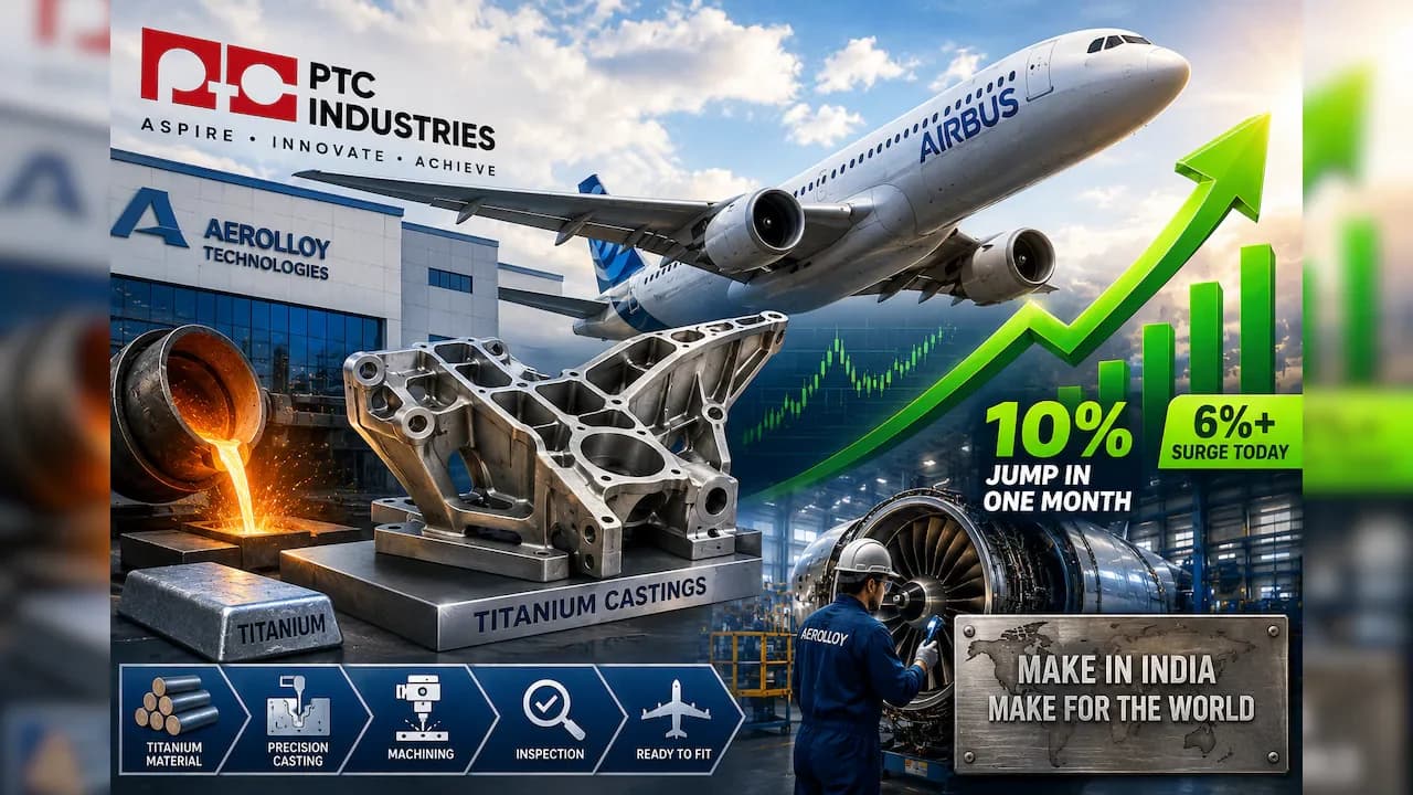 PTC Industries shares surge 6% on Airbus Aerolloy deal