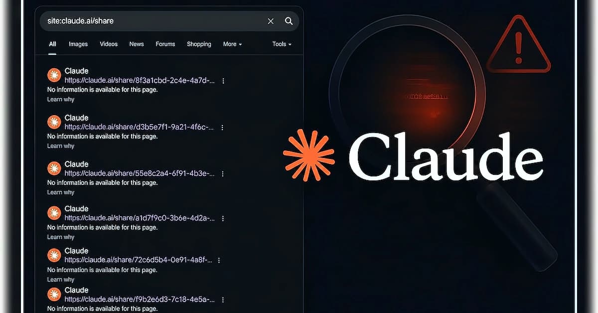 Claude Chatbot Privacy Breach: Sensitive Data Exposed in Search