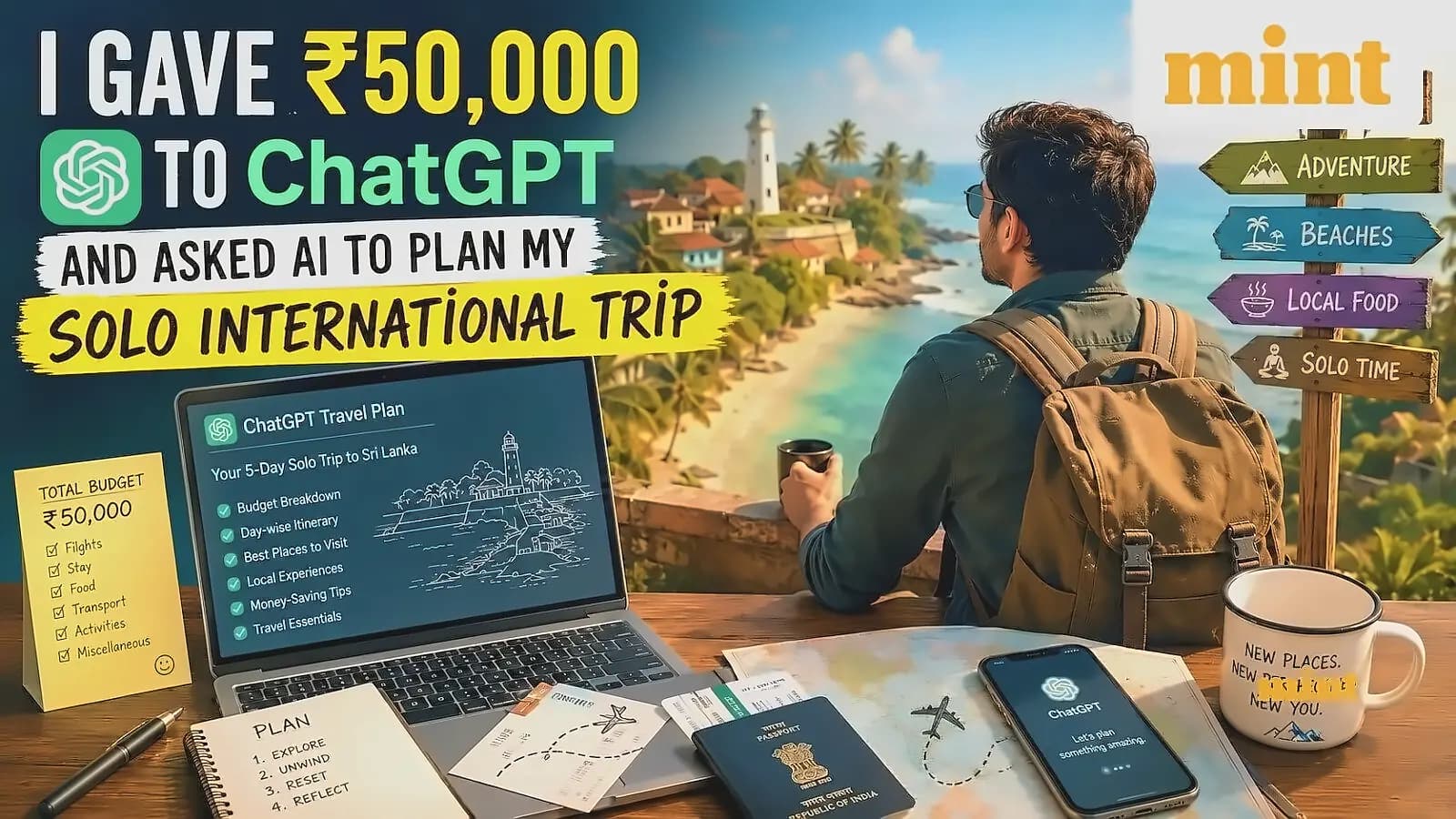 AI Plans ₹50,000 International Trip: Sri Lanka Recommended