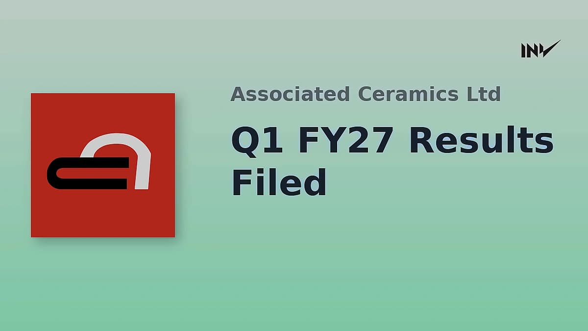 Associated Ceramics Q1 profit drops 43.84% to ₹0.41 crore