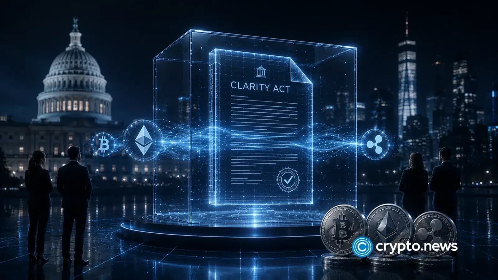 CLARITY Act Hits Record Low 32% Odds as Trump Meeting Fails to Break Deadlock