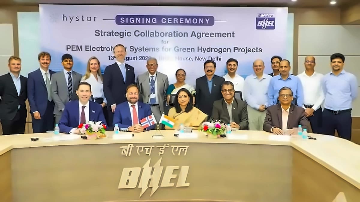 BHEL partners with Norway's Hystar for PEM electrolyser systems