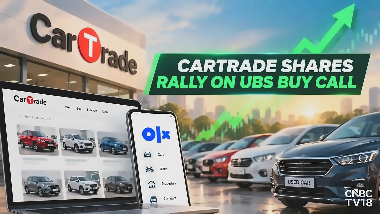 CarTrade shares surge 8% on UBS ₹4,000 target, 5x revenue growth