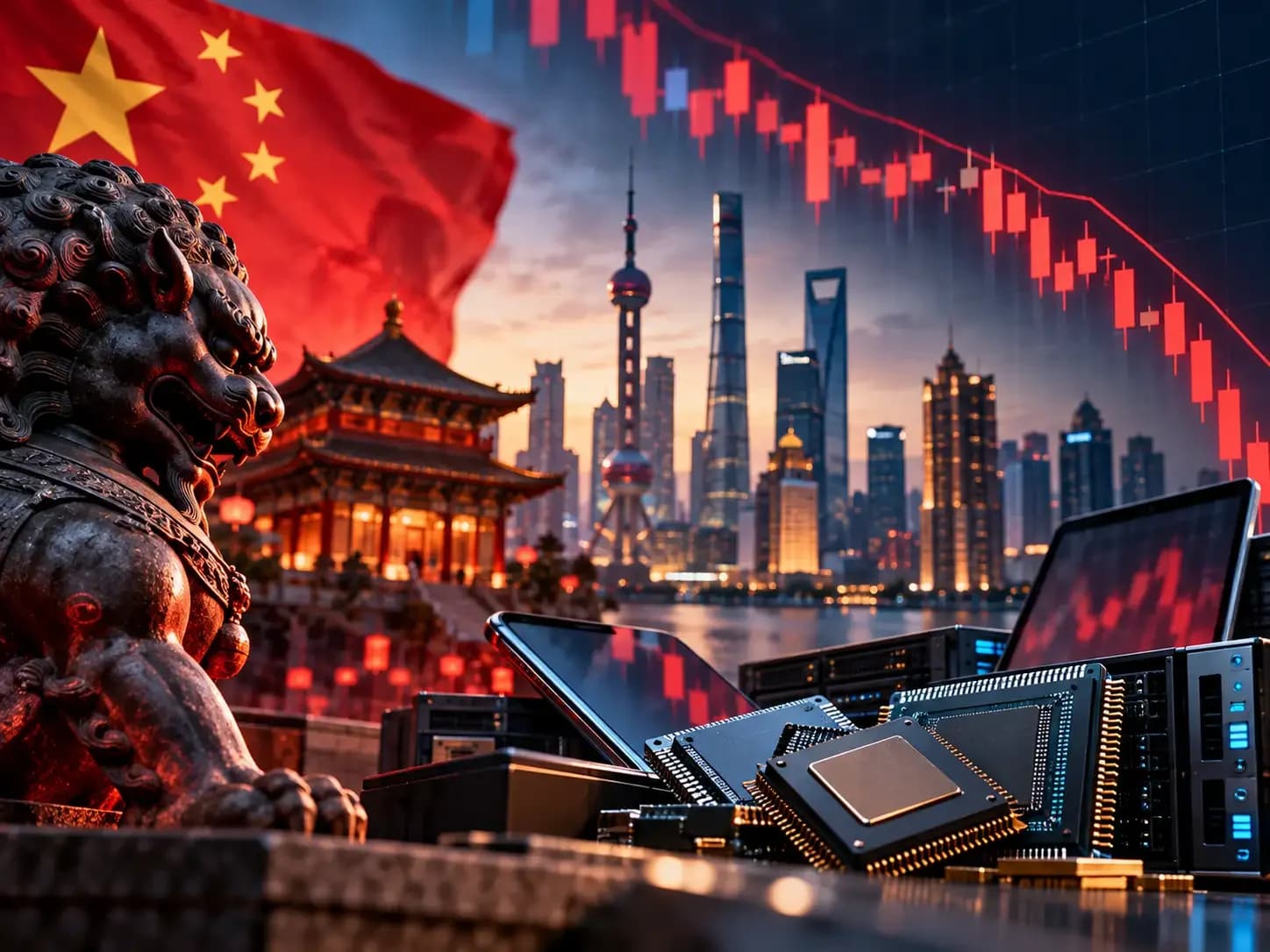 China stocks hit 1-year low as AI selloff deepens; Hong Kong rebounds