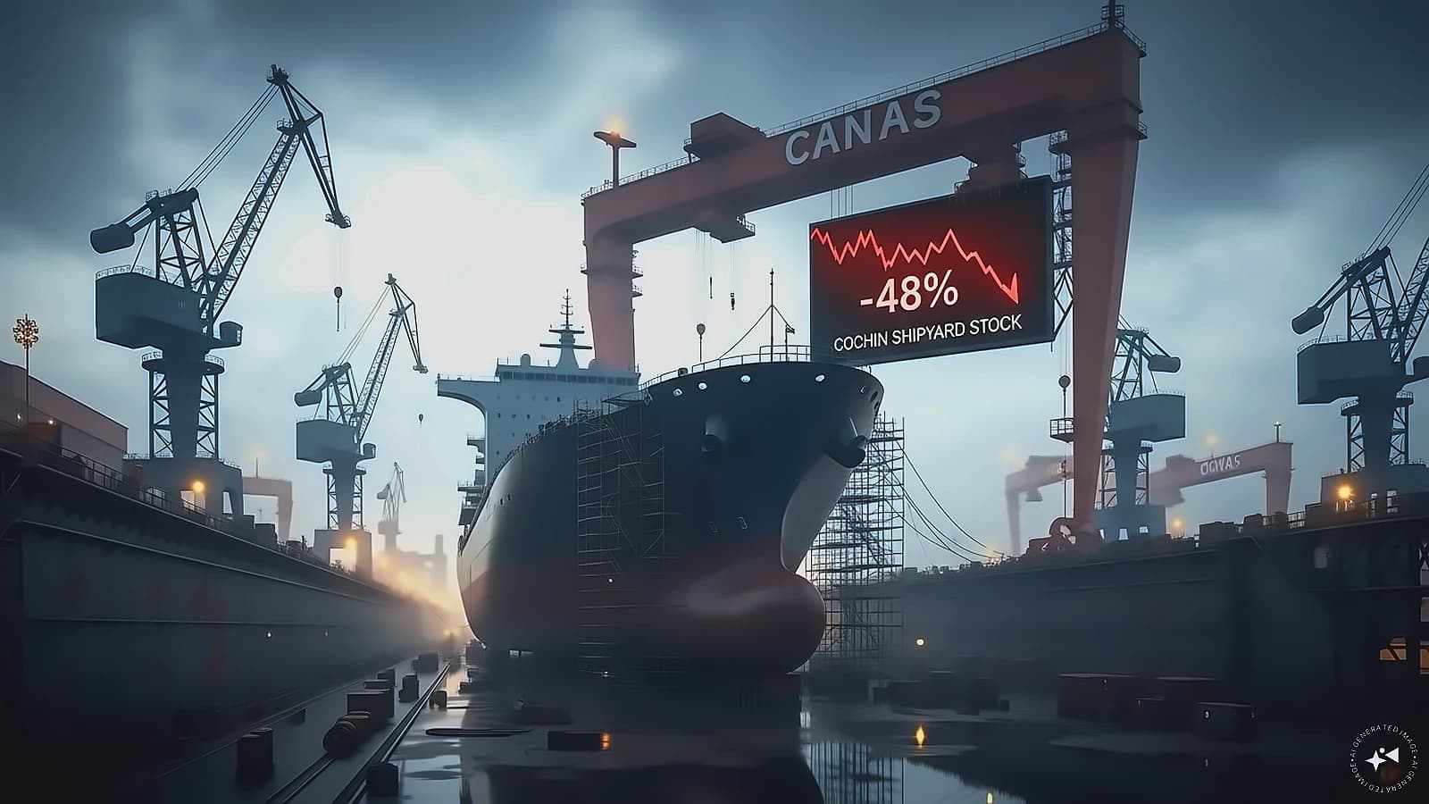 Cochin Shipyard shares may fall 48% after weak Q4 results
