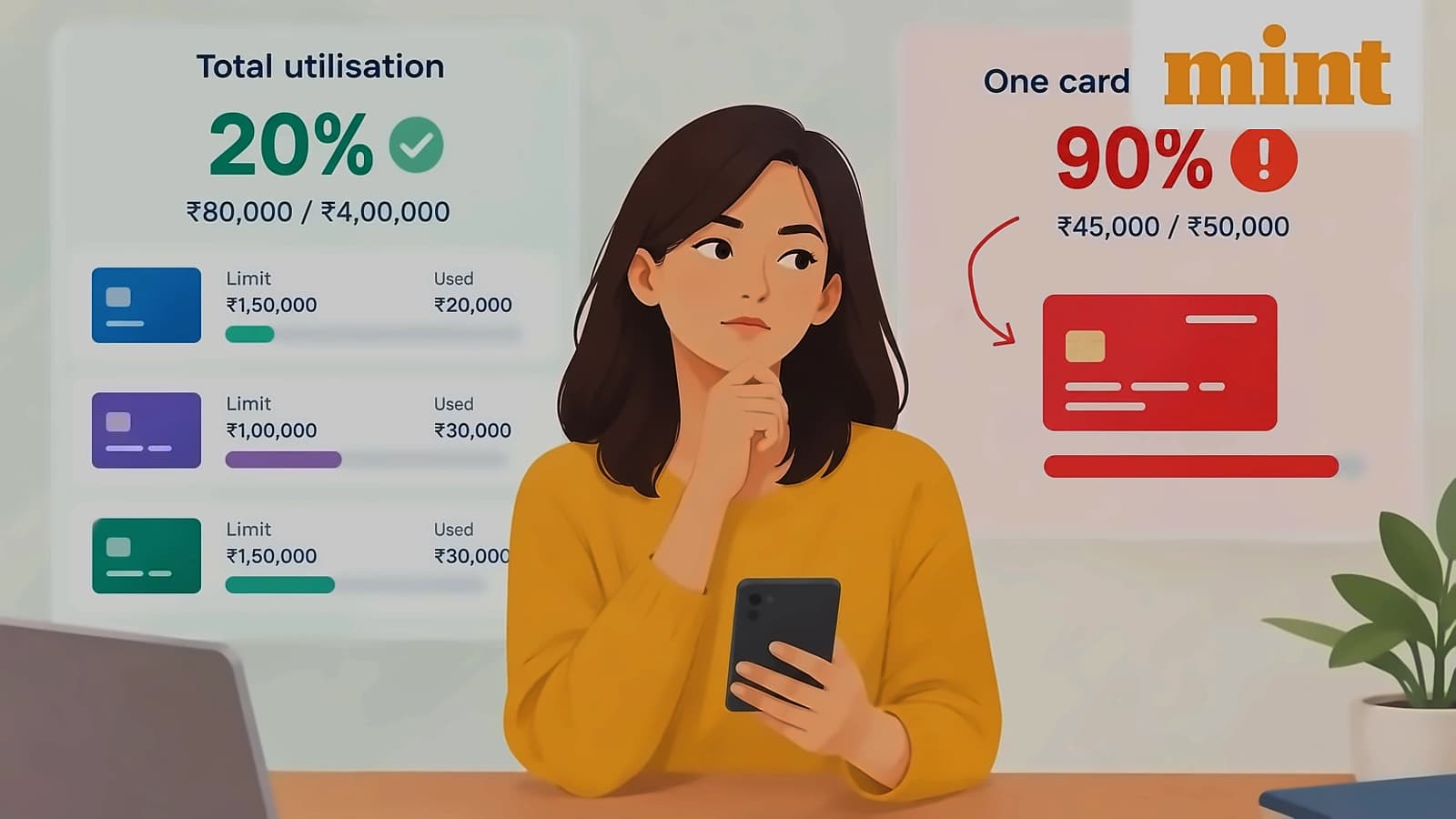 Credit Card Utilisation: 30% Rule Applies to All Cards Combined
