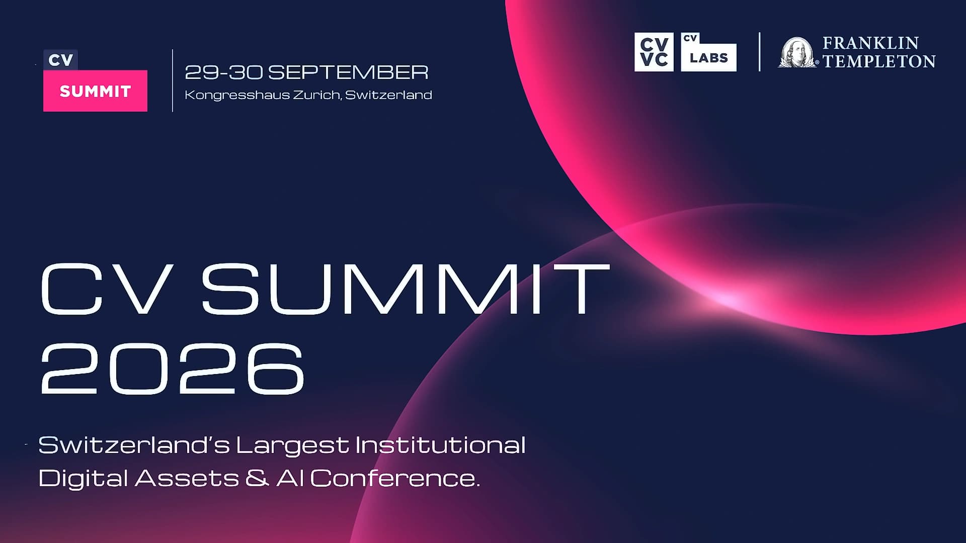 CV Summit 2026: Global Leaders Gather in Zurich for AI & Digital Assets