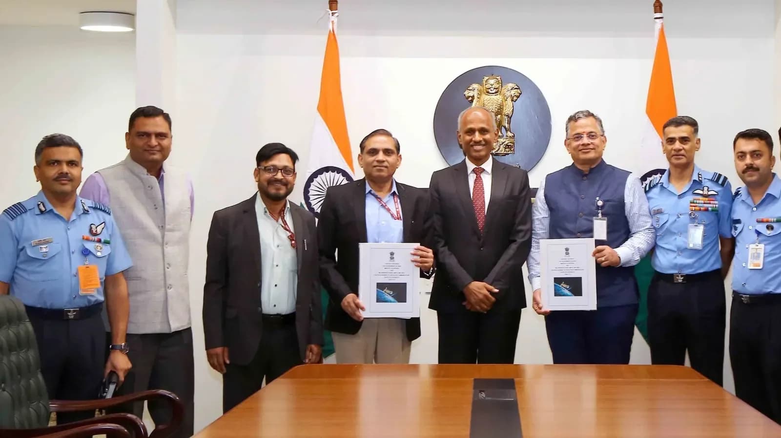 MoD Signs ₹4,106 Cr Contracts for IAF GSAT-7C Satellite, Navy Varunastra