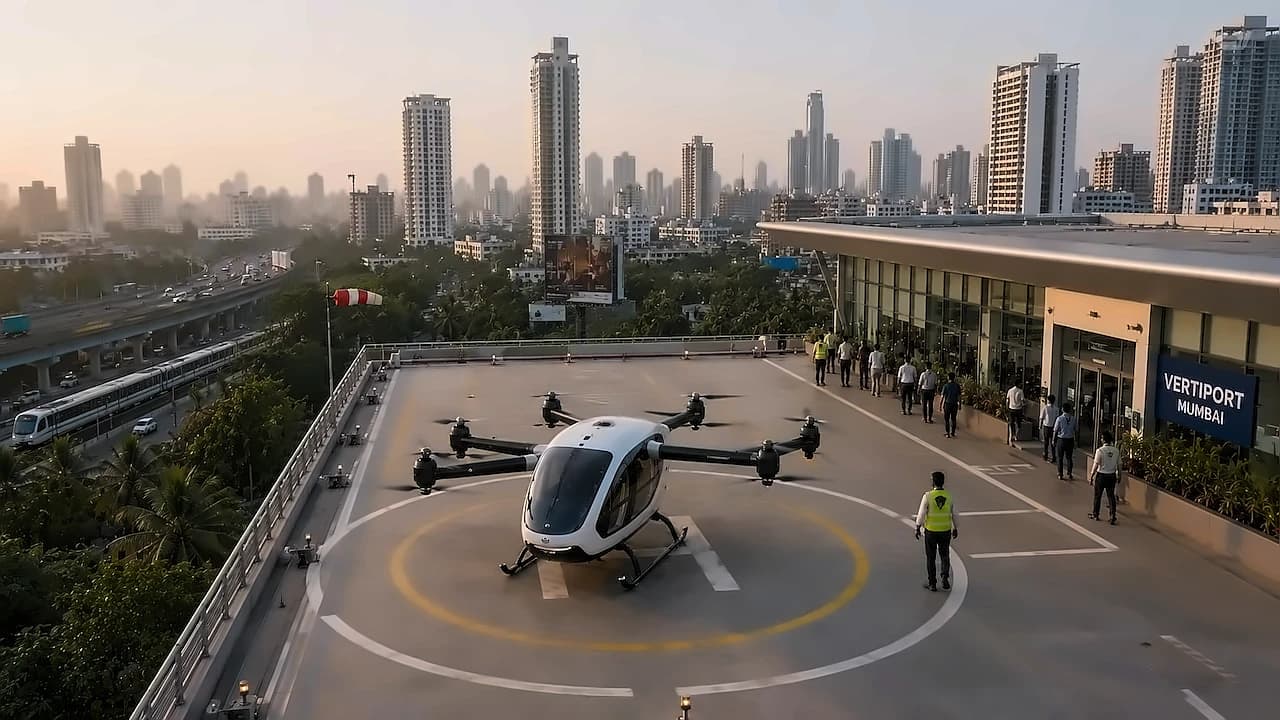 Dharavi Gets India's First Multi-Modal Hub with Vertiport