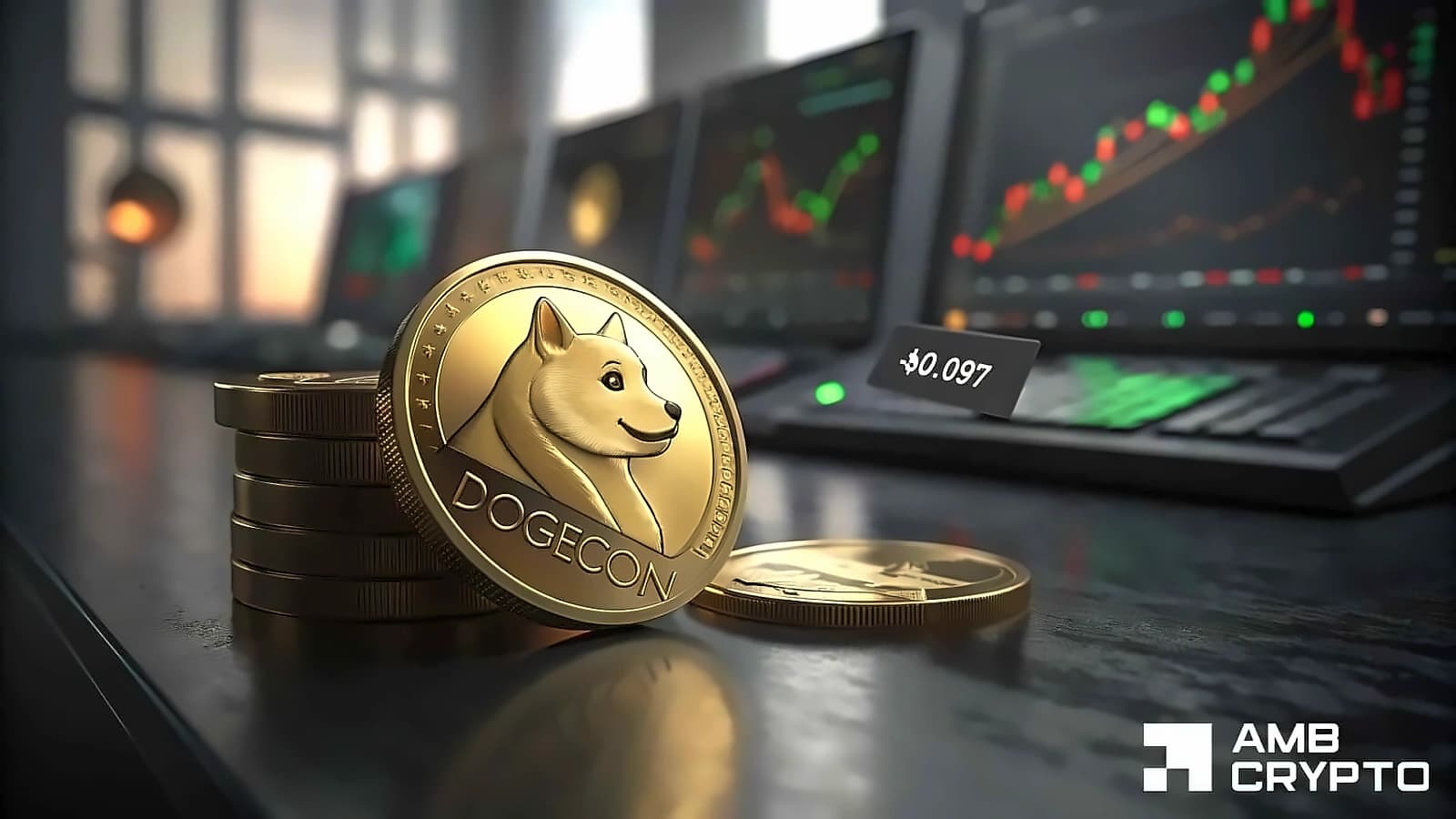 Dogecoin nears $0.097 demand zone after 40% rally correction