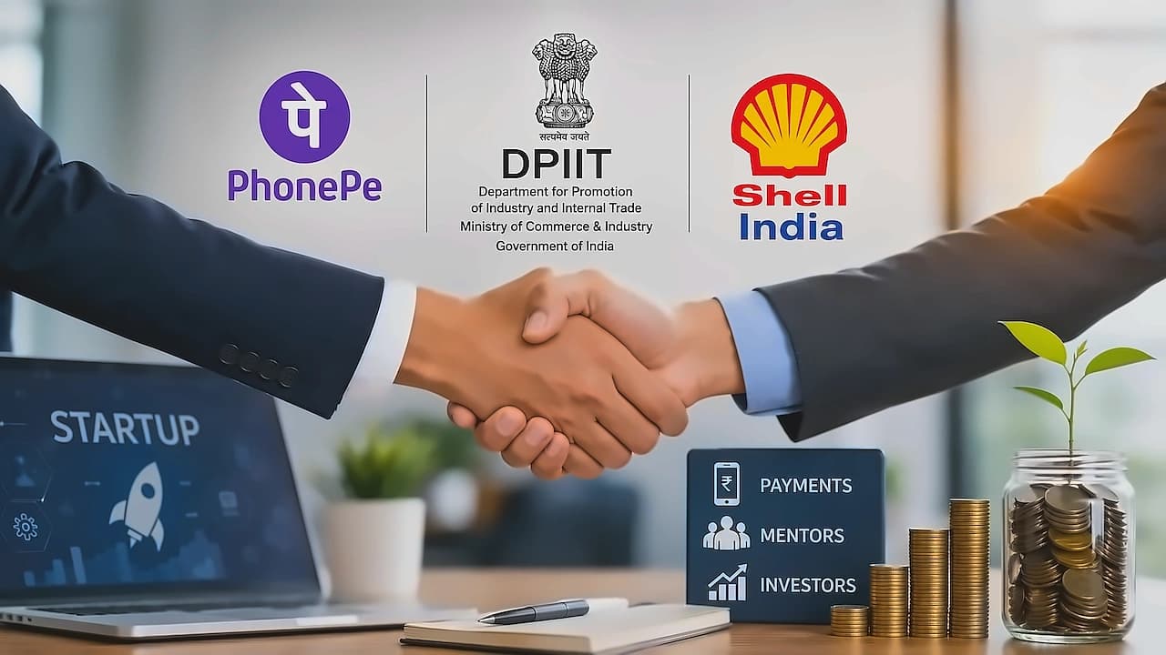DPIIT Partners PhonePe, Shell India for Startup Support