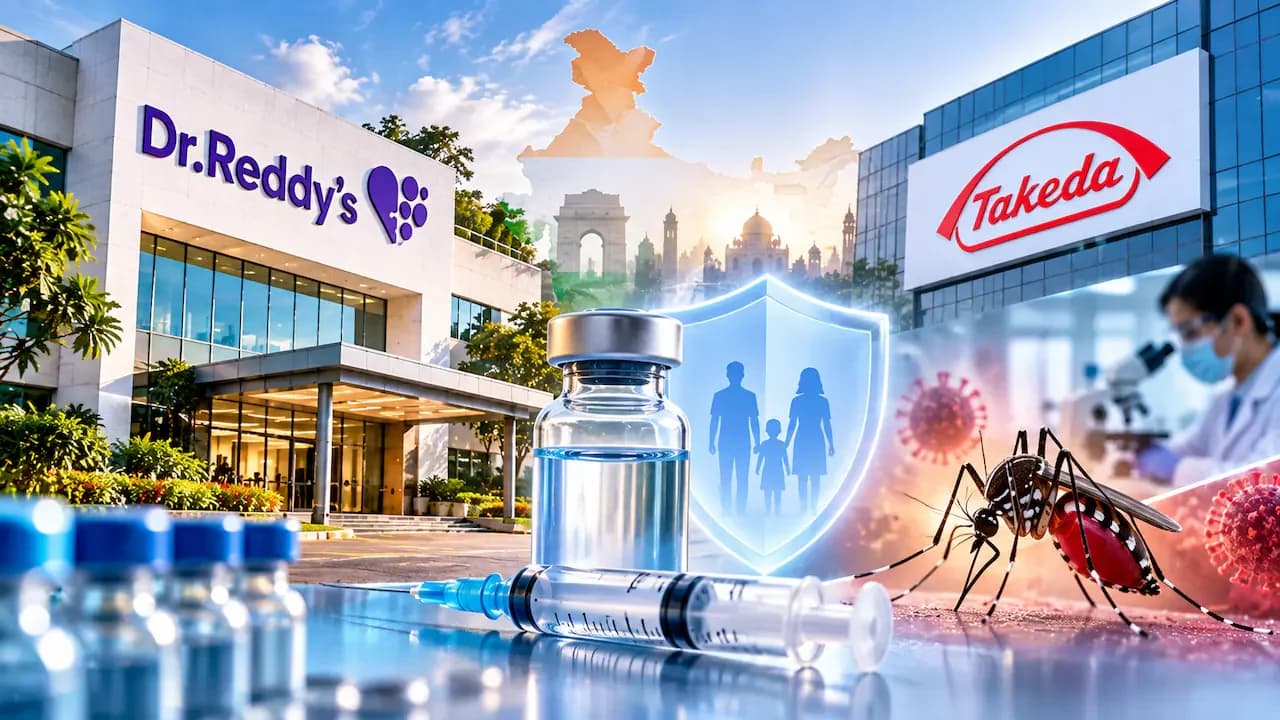 Dr Reddy's shares climb 3% on exclusive dengue vaccine deal with Takeda
