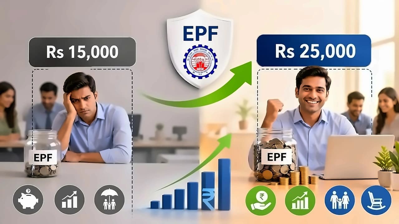 EPF wage ceiling may rise from ₹15,000 to ₹25,000 - Impact on employees