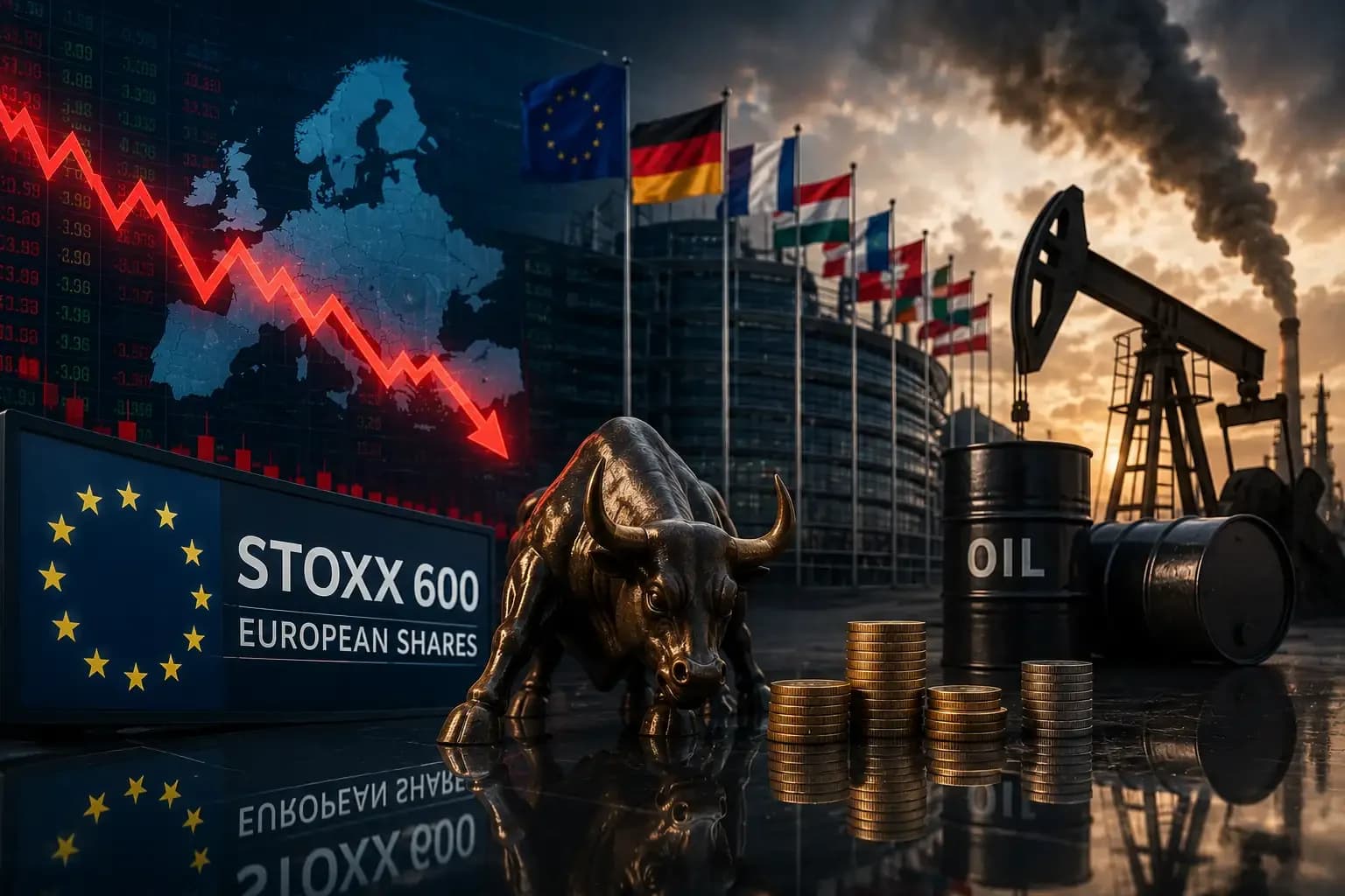 European shares flat as Middle East tensions weigh on markets