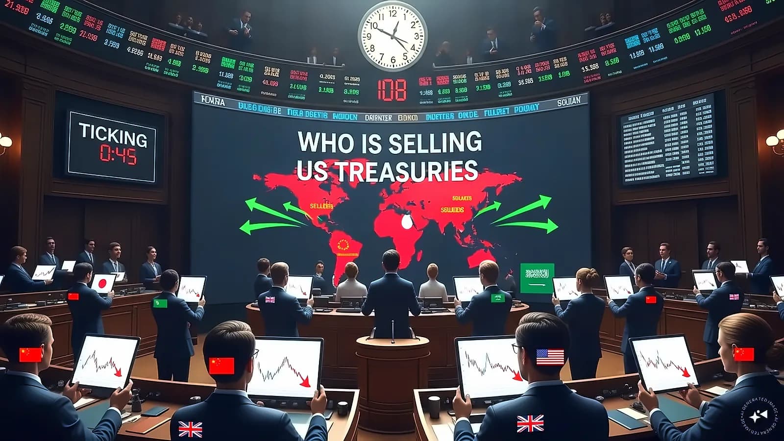 Foreign Governments Cut US Treasury Holdings to $9.25 Trillion