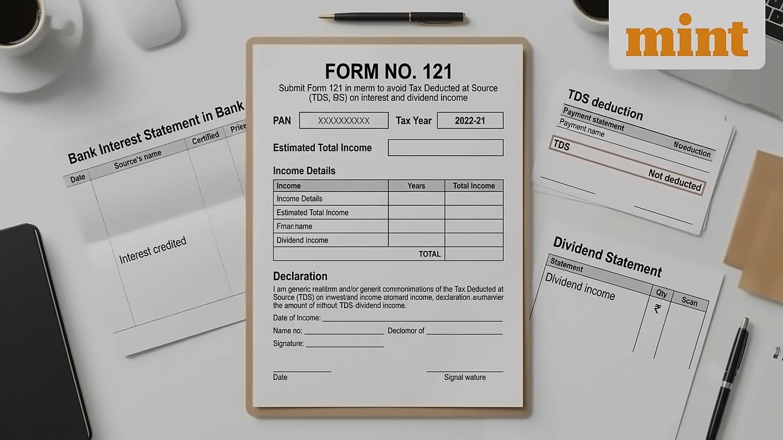 Form 121: How to avoid TDS on bank interest, rent & dividends