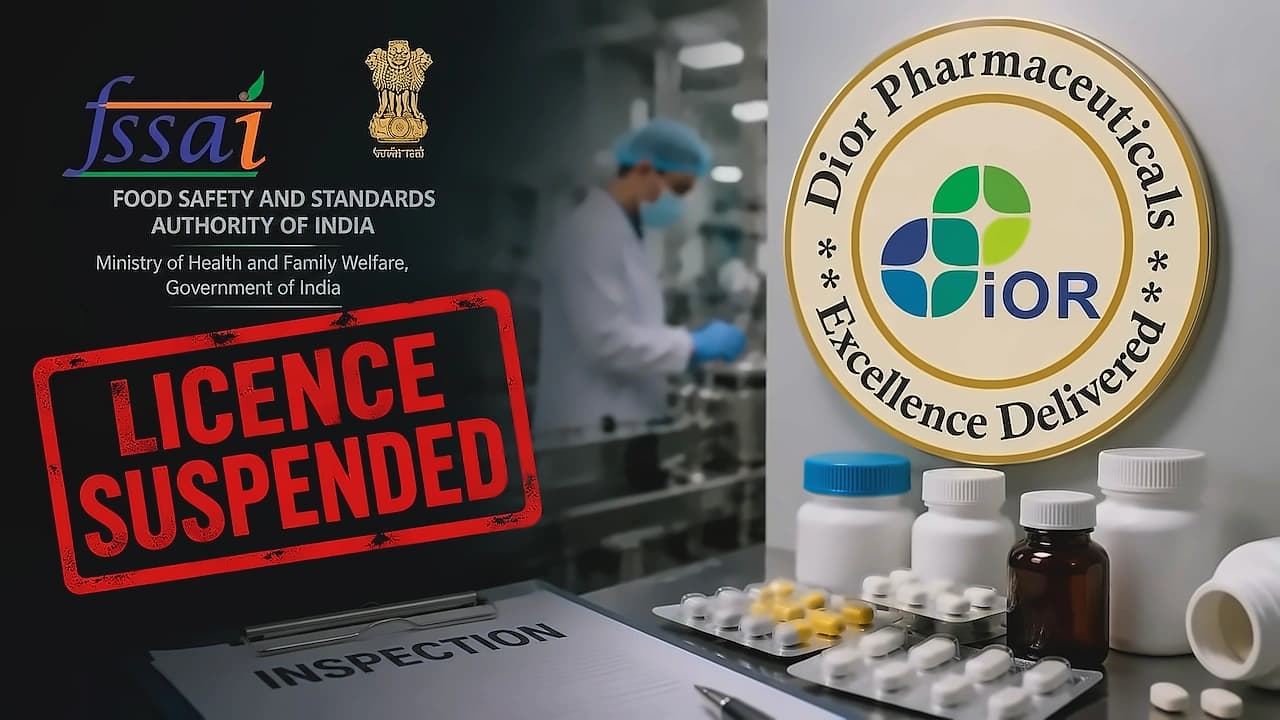 FSSAI suspends Dior Pharmaceuticals licence for factory violations