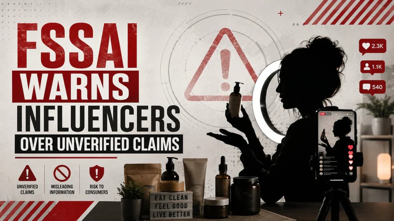 FSSAI Warns Celebrities Against Unverified Food Claims